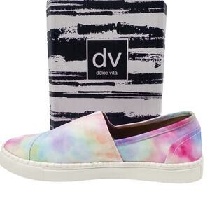 Dolce Vita Sumna Purple Tie Dye Ombre Sneakers Slip On Women's size 9